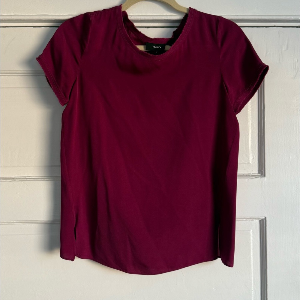 Theory Women's Burgundy Top
